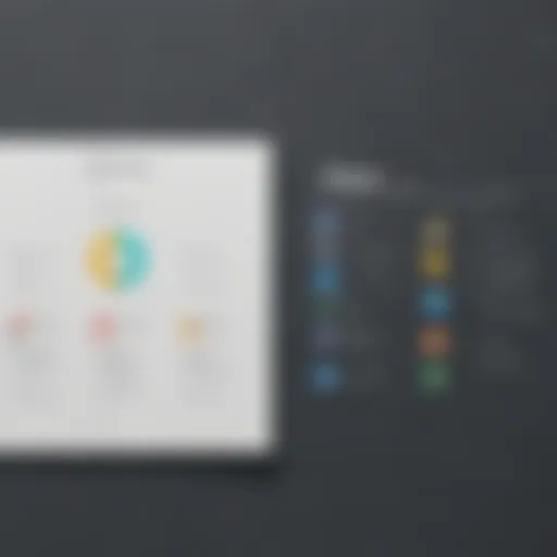 Comparison chart showcasing key features of Salesforce and Zoho