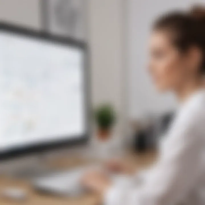 Illustration depicting the integration of salon software with appointment scheduling
