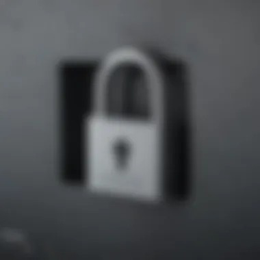 A secure digital lock symbolizing the security measures of Sendspace