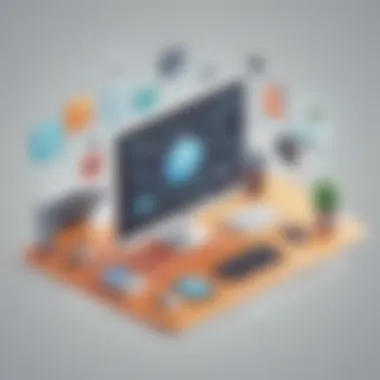 Empower Your Business with State-of-the-Art Software Hub Tech-Savvy Business Software Hub Icon