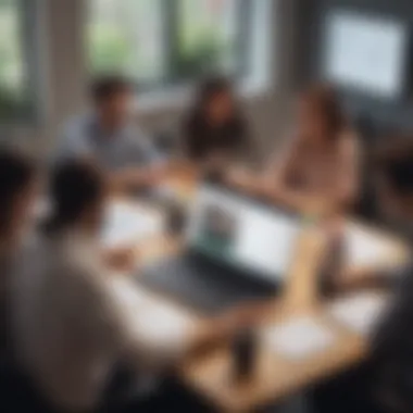 Enhanced Team Collaboration in Notion Team collaborating effectively using Notion's project management tools