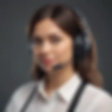 Dedicated Customer Support Illustration of a customer service representative assisting
