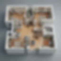 Modern office floor plan