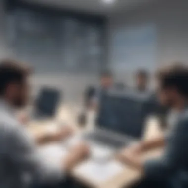 Collaboration on User Insights A strategic meeting where team members discuss user insights