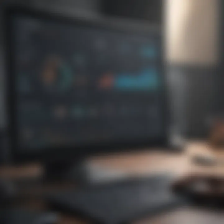 A dashboard interface illustrating endpoint management tools and analytics.