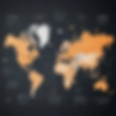 Expansive Podcast Distribution Network Podcast distribution network map with global connections