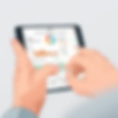 Mobile Compliance Tracking with Verizon Connect ELD User reviewing compliance statistics on a mobile device