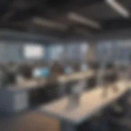 Modern office setup with Vonage Business communication tools