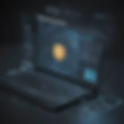 A futuristic digital interface displaying Voodle analytics