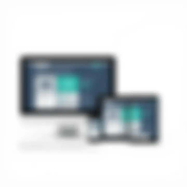 Illustration of a responsive design on multiple devices