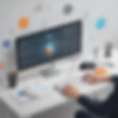 Innovative CRM Solution Illustration Innovative CRM Solution
