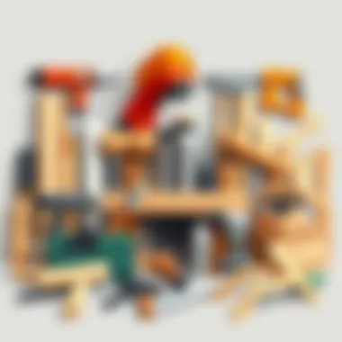 Diverse range of woodworking tools and equipment